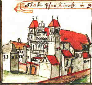 Stadt-Pfarkirch in Guhren - Koci parafialny, widok oglny